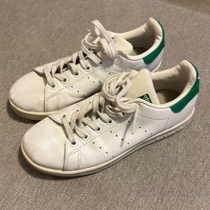 Adidas Stan smith white and green sneakers